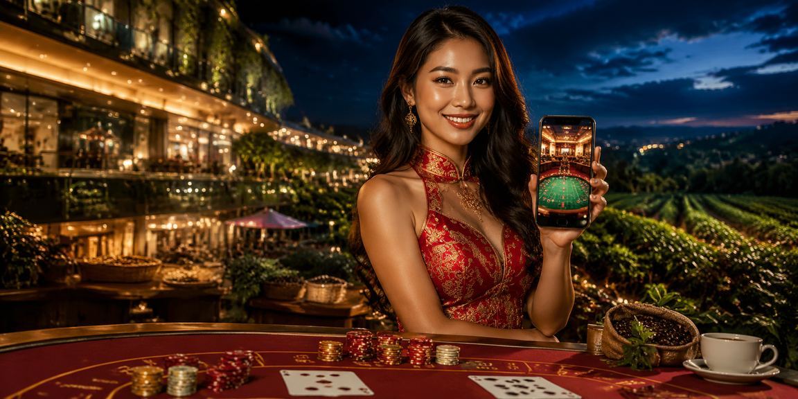 Cảnh đêm Hà Nội với bảng hiệu neon casino 664 rực rỡ
